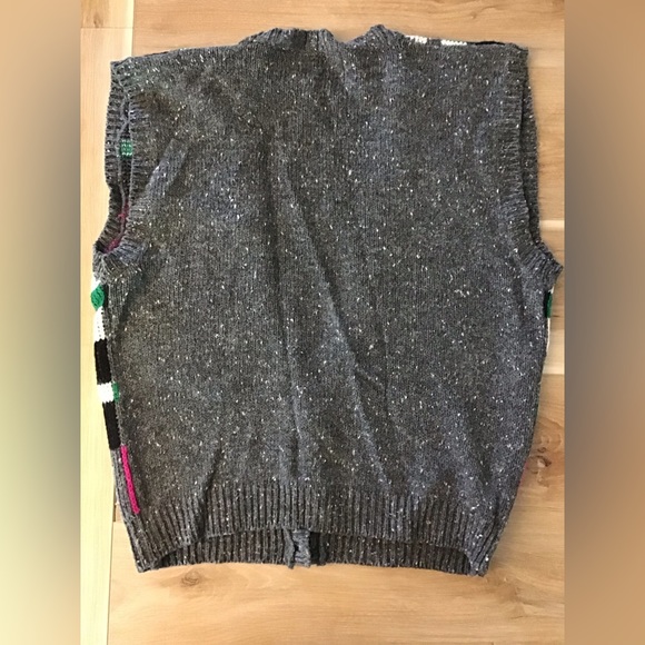 Vintage Essentials Wool Blend Vest M - Picture 2 of 5